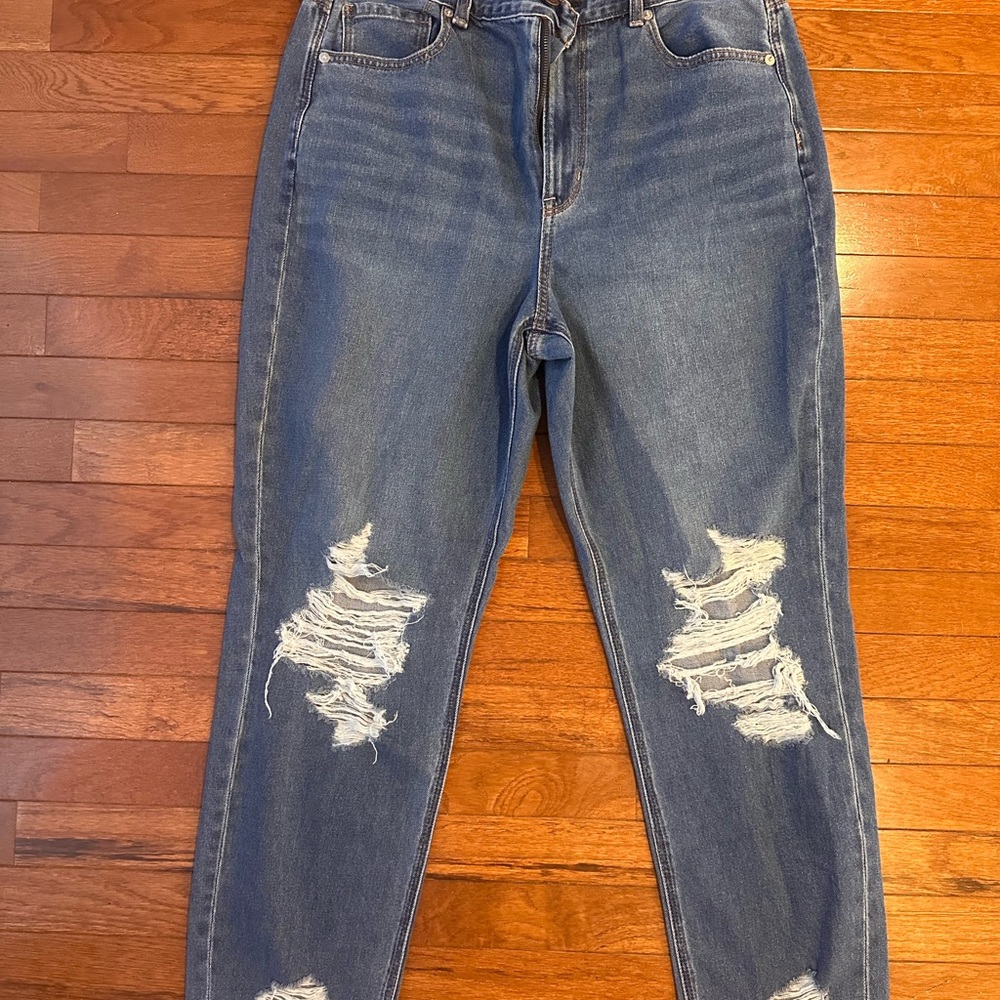 Distressed Blue Jeans for Women